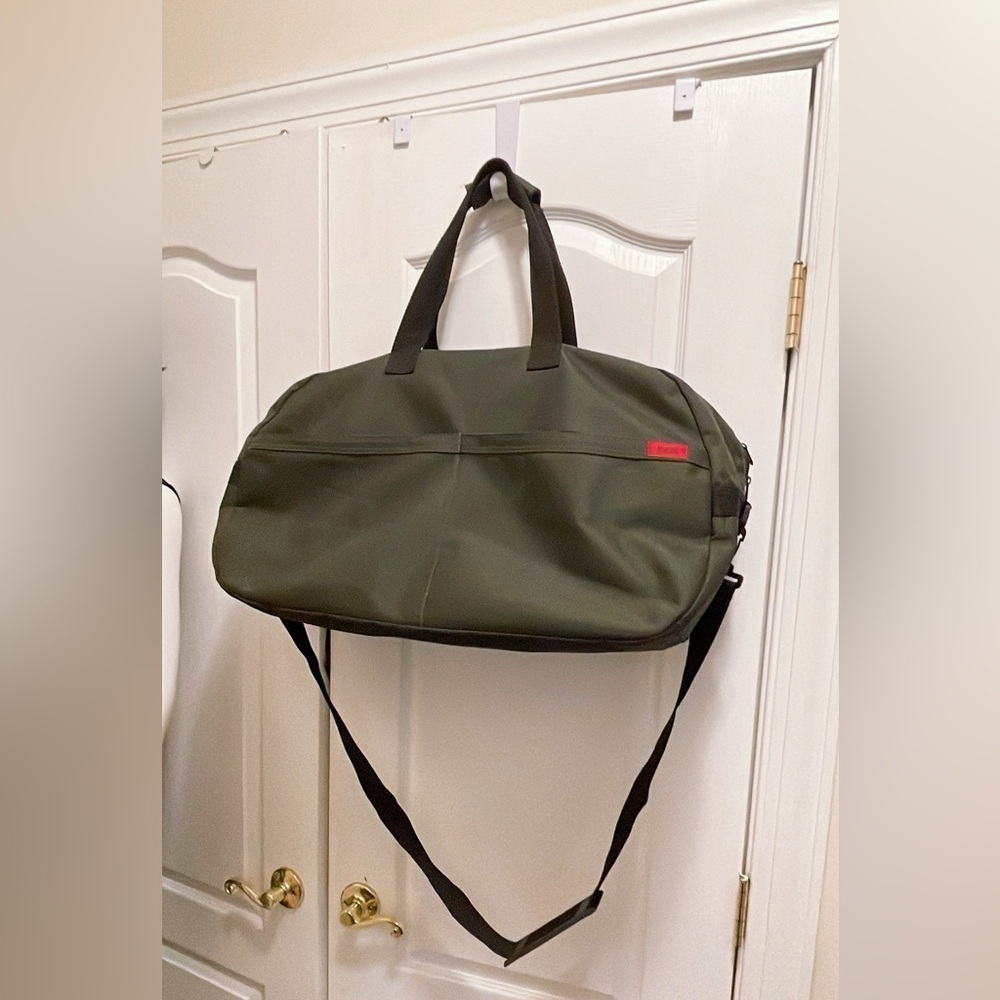 Hugo Boss Bag Olive Green Weekend Holdall Sports Gym Travel Duffle Bag I...